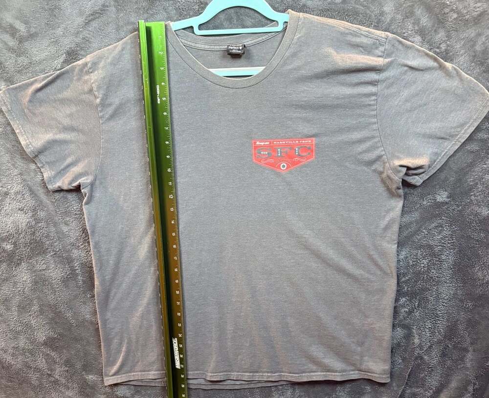 Hanes Snap-on SFC Nashville 2023 Perfect-T Size 2XL Gray T-Shirt